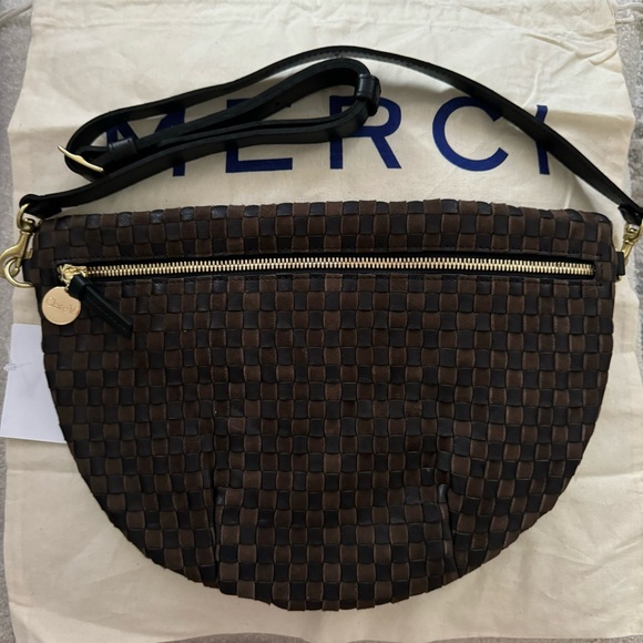 Clare V. Grande Fanny Pack in Black/ Chocolate NWT - Picture 1 of 10